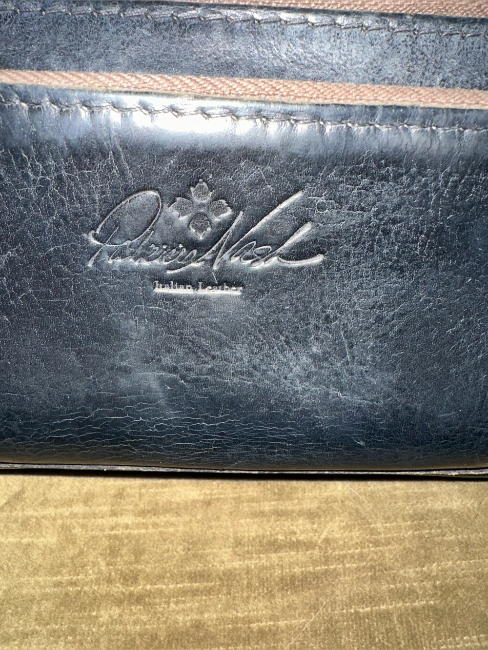 Ladies black genuine leather Patricia Nash Wallet pre-owned